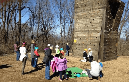 Wall climbing in Reading, Pa