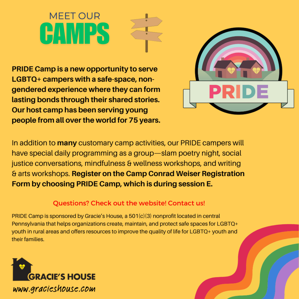 Pride Sleepaway Camp for LGBTQ+ Youth